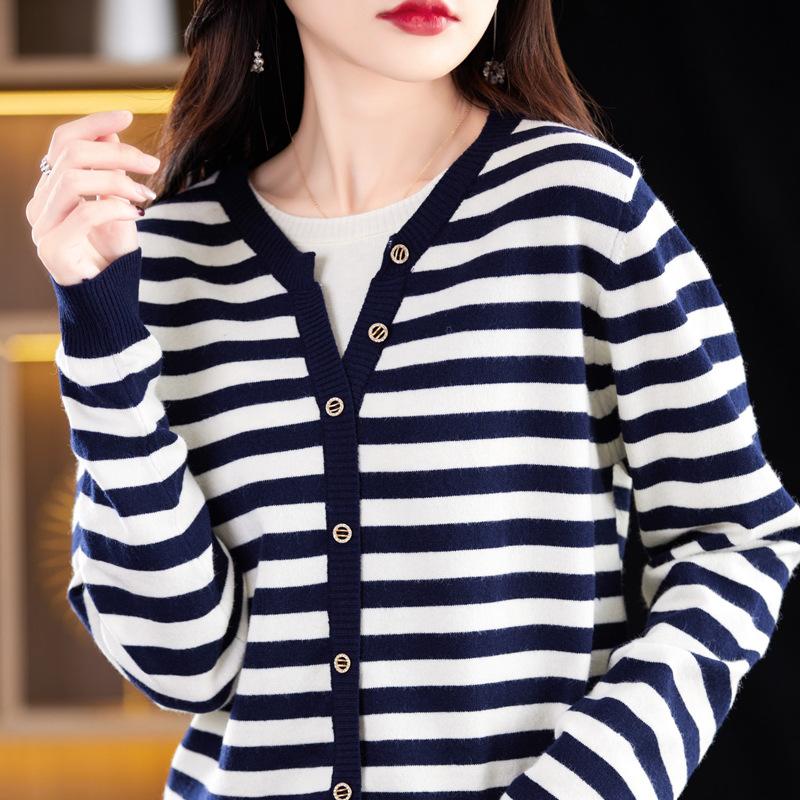 YYFS Женские модные повседневные осенне-зимние свободные свитера с длинным рукавом и v-образным вырезом