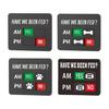 Pet Feeding Reminder Sign with Magnet Dog Cat Feeding Chart with Have We Been Fed AM/PM Tracker Yes No Daily Pet Feed Slider Board Refrigerator