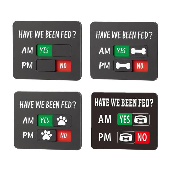 Напоминание о кормлении питомца с магнитом. Таблица кормления собаки/кошки с отметками Покормлены ли мы УТРО/ВЕЧЕР. Ежедневная доска-слайдер для кормления питомца. Магнит на холодильник
