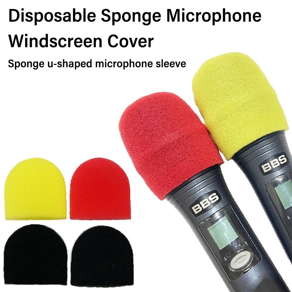 2PCS/Set Disposable Microphone Cover Mic Dust Proof Covers Studio Interview Karaoke DJ
