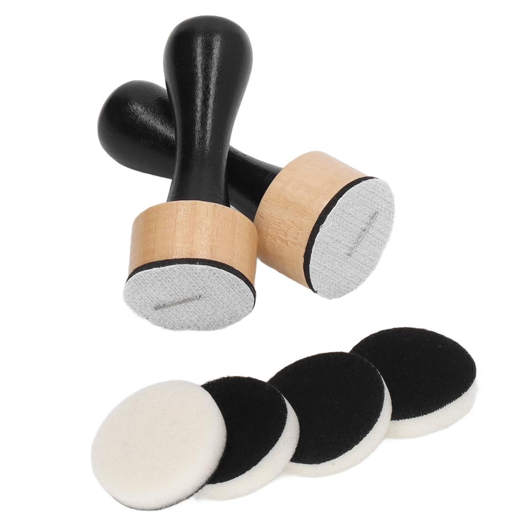 Ink Paints Mixing Blending Tool with 2 Handle 4 Round Sponges DIY Patterns Ink Blending Tool Set for Cardstock Paper