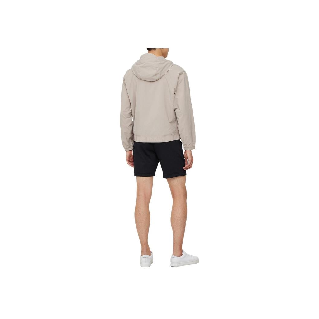 Calvin Klein Loose Solid Color Bubble Gauze Windbreaker Jacket Men Jackets Pink Beige 4MS4O521-020