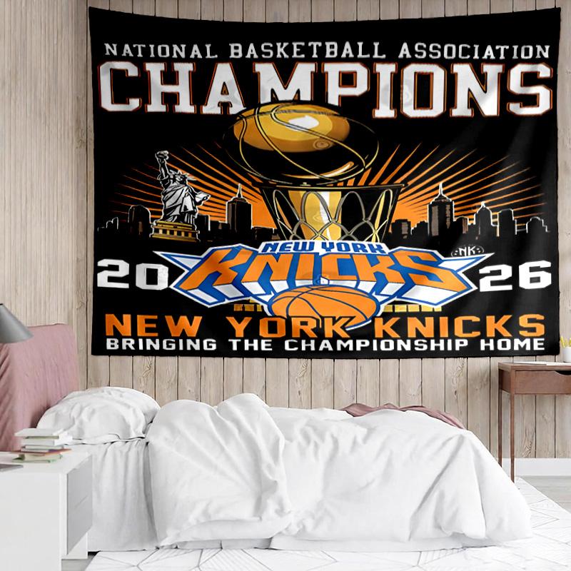 Knicks logo Tapestry for Bedroom Aesthetic Classroom Tapestries Wall Hanging for Living Room Dorm Office,Ideal Creative Gift
