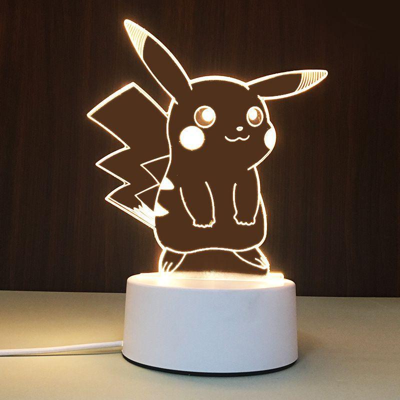 USB Настольная лампа с акриловой панелью с 3D-эффектом и светодиодной подсветкой для праздничного декора