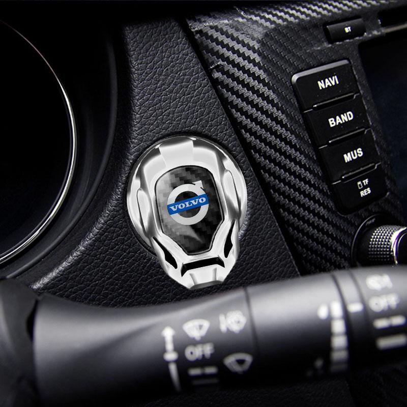 Car Styling Metal One-button Start Button Decorative Stickers For Volvo Xc60 Xc90 V40 V60 S60 V50 V90 S80 C40 XC40 V70 XC70 C30