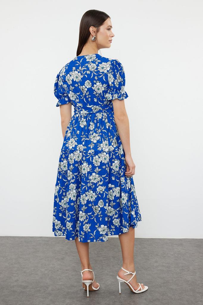 Женское стильное платье, масляно-зеленое платье с принтом, двубортная юбка с поясом, вязаное платье с рюшами