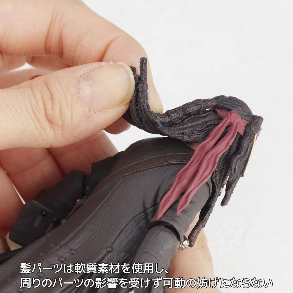 Revoltech Pirates of the Caribbean Jack Sparrow Height 135mm Painted Movable Figure Approx. Non-scale PVC&ABS