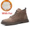 All-match Men Leather Shoes High Top Man Trainers Casual Mens Walk Footwear Warm Winter Boots Luxury Brand Vulcanized Sneakers