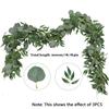 Artificial Eucalyptus Leaf Vine, Eucalyptus Artificial Fake Flower Vine Home Decoration Wedding Background Green Plants