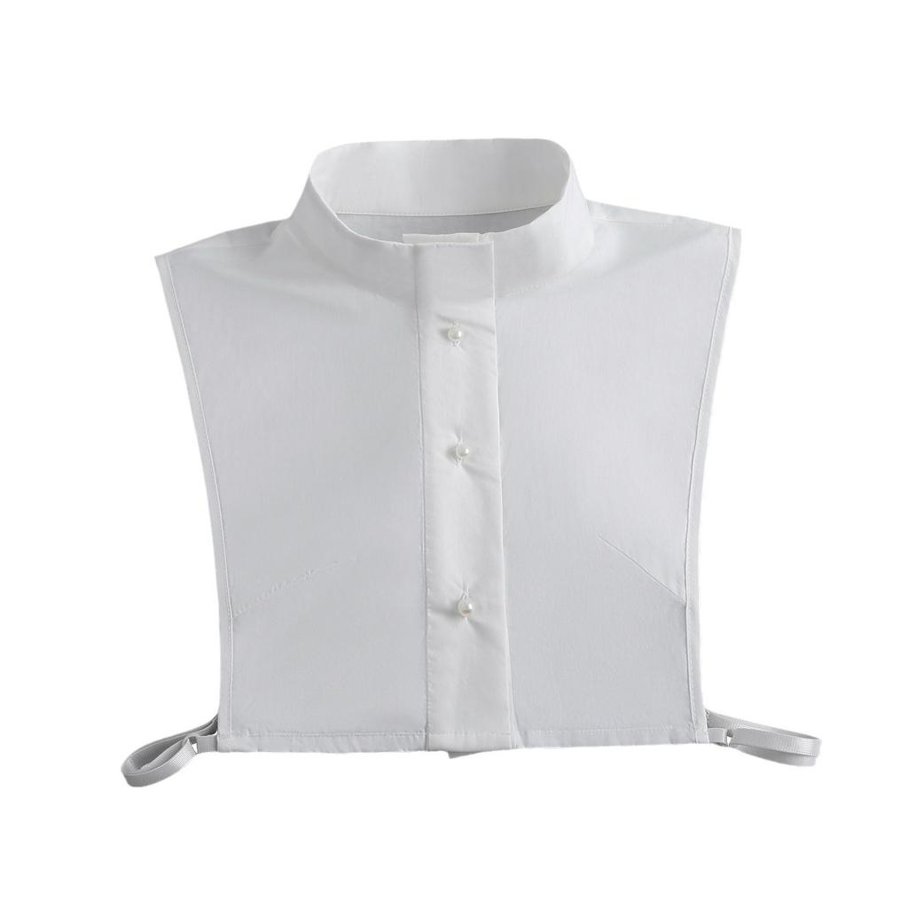 Elegant Stand Fake Collar for Women Half Shirt Detachable Lapel Collar Removable False Blouse Tops Neck Collar