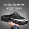 Men's Odor-Resistant Non-Slip Dual-Use Clogs and Sandals with Thick Soles for Outdoor and Beach Wear