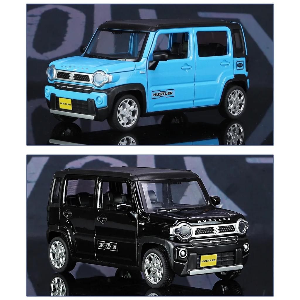 1/22 Suzuki Hustler SUV литая модель автомобиля со звуком и светом инерционный механизм детская игрушка коллекционная вещь подарок на день рождения