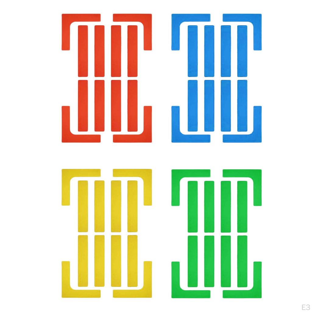 Pickleball Court Line Marker Set Lines Marking Accessory Multifunction Tennis Border Markers