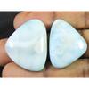 Натуральный Ларимар груша лечебный кристалл кабошон 02 шт россыпью драгоценных камней 28-31 мм SK-1389