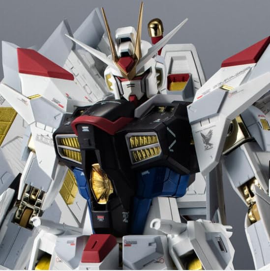 Chogokin Mighty Strike Freedom примерно АБС ПВХ окрашенная фигурка действия Гандам, 188 мм, и и литой металл