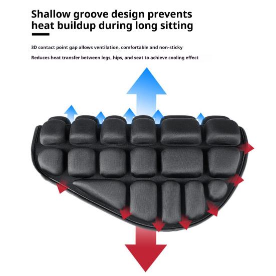 Подушка сиденья мотоцикла Дышащая подушка из EVA-резины и губки Подушка для езды на дальние расстояния Дорожная амортизирующая подушка сиденья