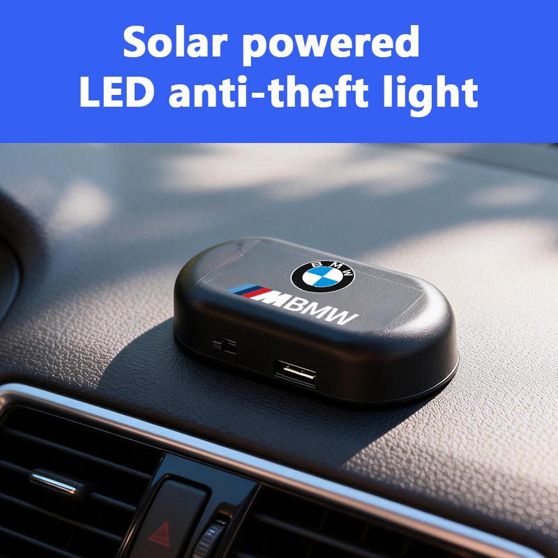 SNLL4 Mini LED Solar Power Car Warning Light Night Security Anti-Theft For BMW Performance X1 M3 M6 F01 F02 E34 E36 E60 F10 F20 X6