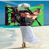 Personalized customized proof beach towel with Zoro the Pirate King pattern - soft, absorbent,quick-drying,perfect swimming,camping&bathing