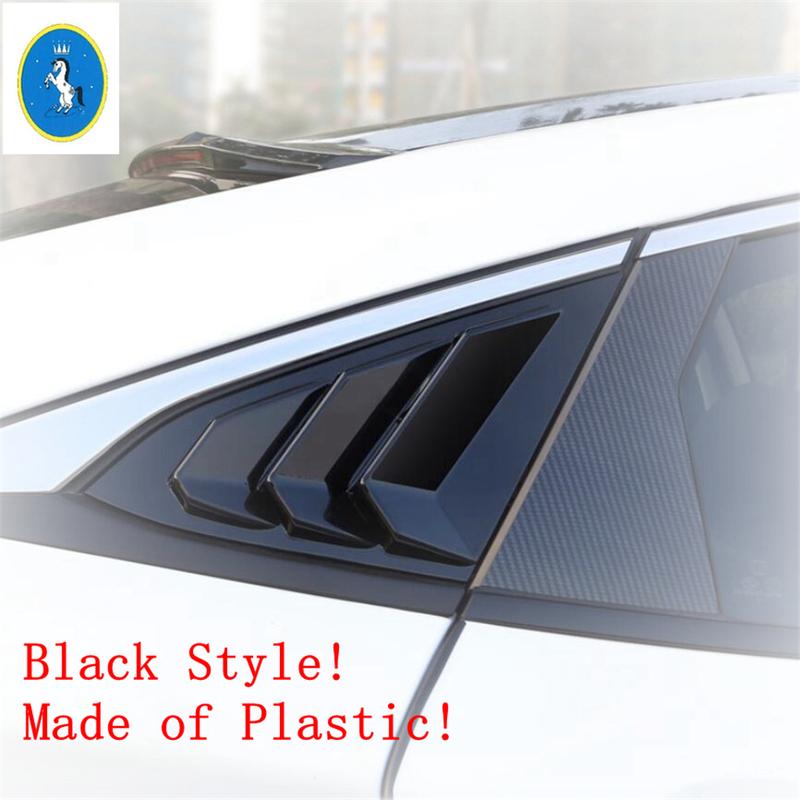 Auto Rear Window Pillar C Post Vent Louvers Scoop Decor Panel Cover Trim For Honda Civic Sedan 2016 - Interior Accessories