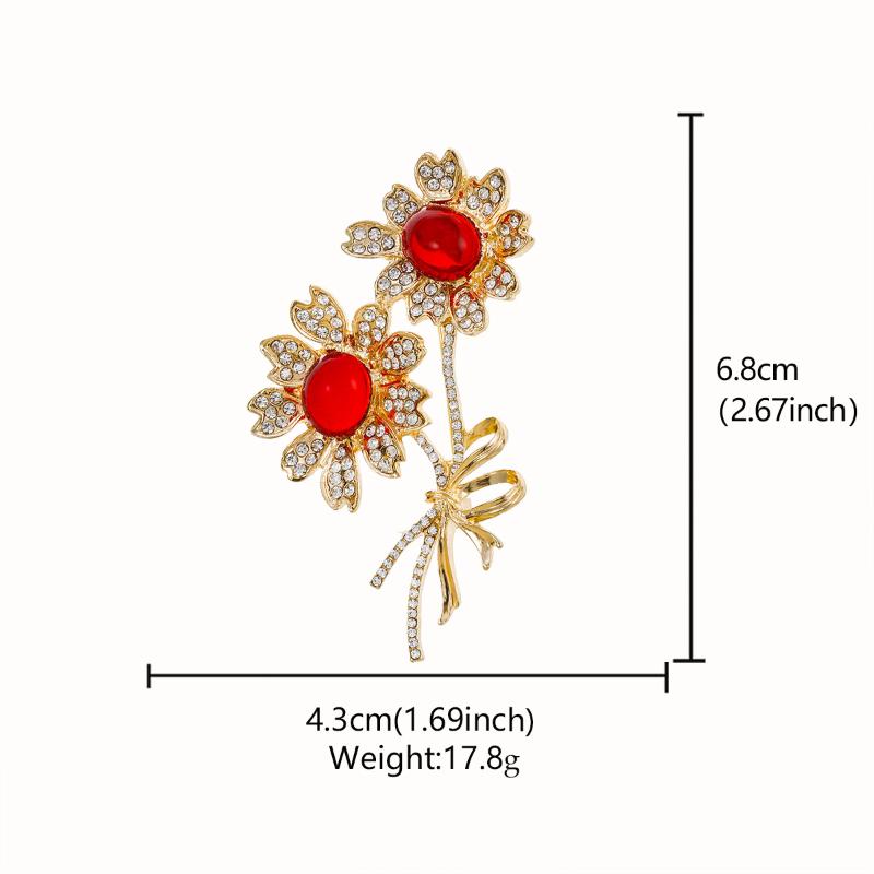 Creative Flower Brooch Versatile Scarf Buckle Anti-Exposure Buckle Corsage Brooch Women'S Accessories