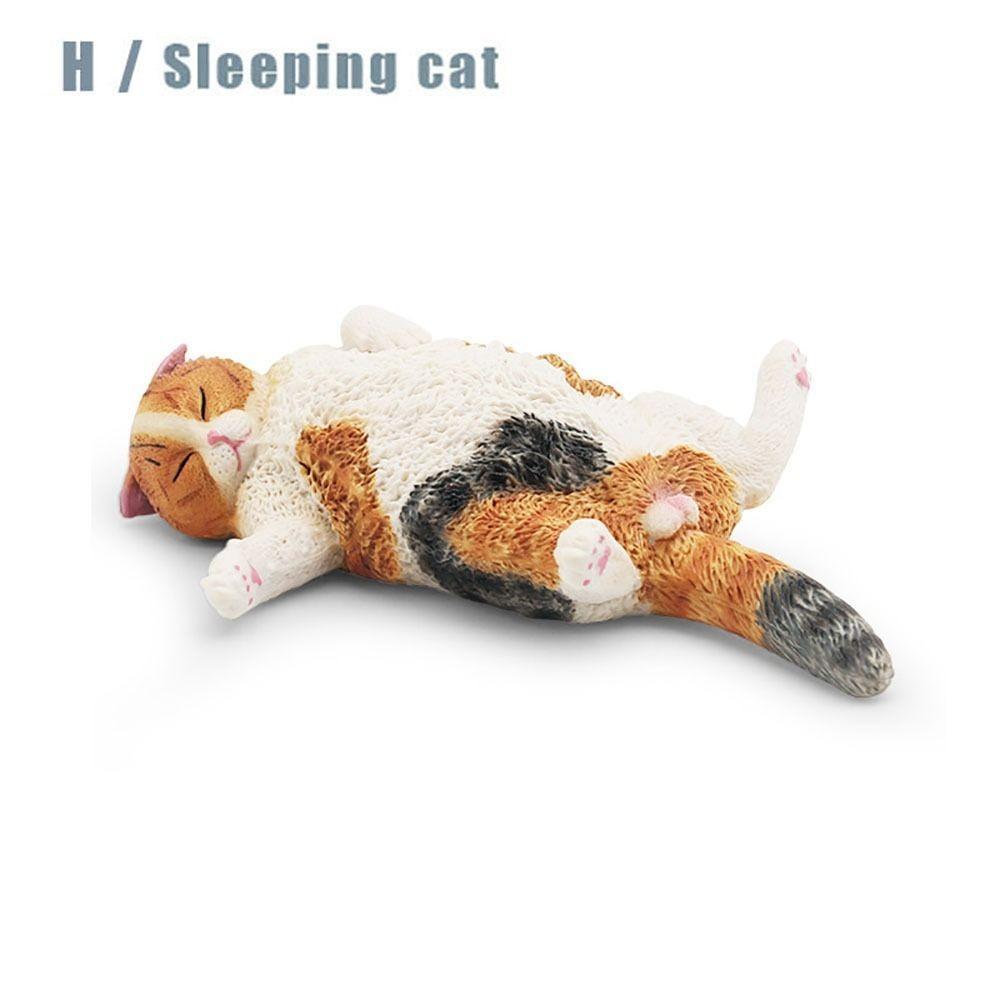 ПВХ Модель кошки Сиамская Регдолл Персидская кошка Реалистичные фигурки питомцев Статуэтка кошки Украшение для рабочего стола