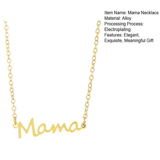 Ожерелье «Мама» с подвеской «Маленькая мама» Подарок на День матери для молодой мамы, женщины, жены, годовщины свадьбы