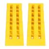 1 Pair RV Leveling Ramps 3 Stage Yellow Trailer Camper Wheel Chocks for Stabilizing Uneven Ground an