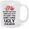 Mom Happy Mother'S Day Ceramic Coffee Mug Mother Water Mug Ugly Children Mummy