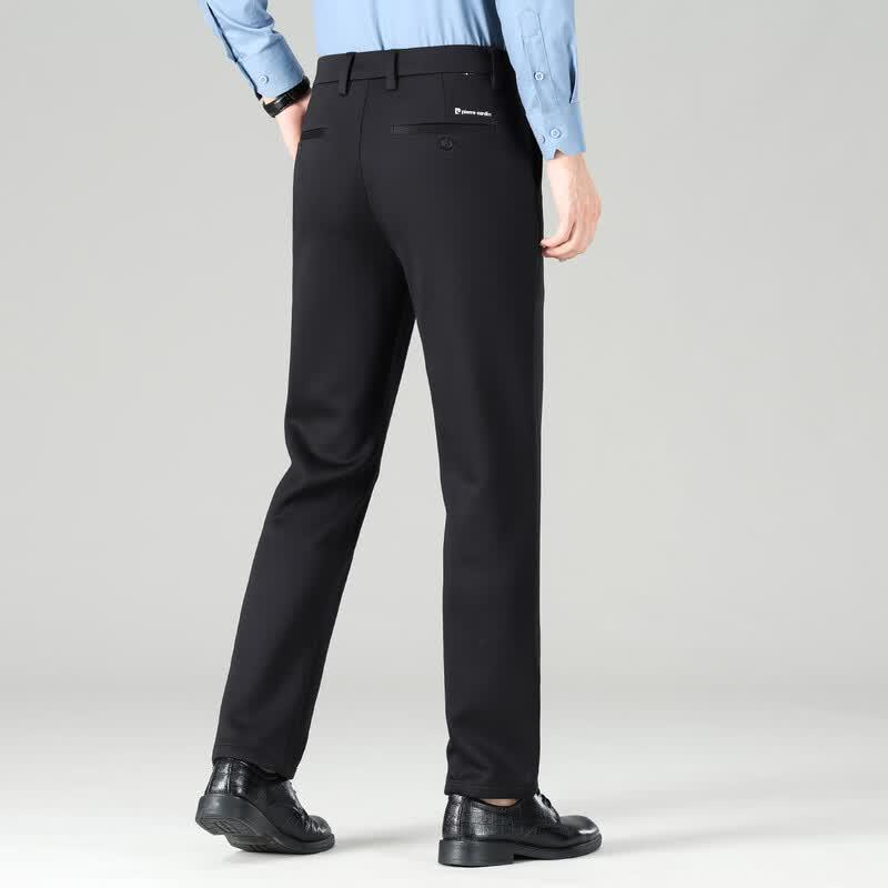 Pierre Cardin Men's Wool Blend Straight-Leg Trousers