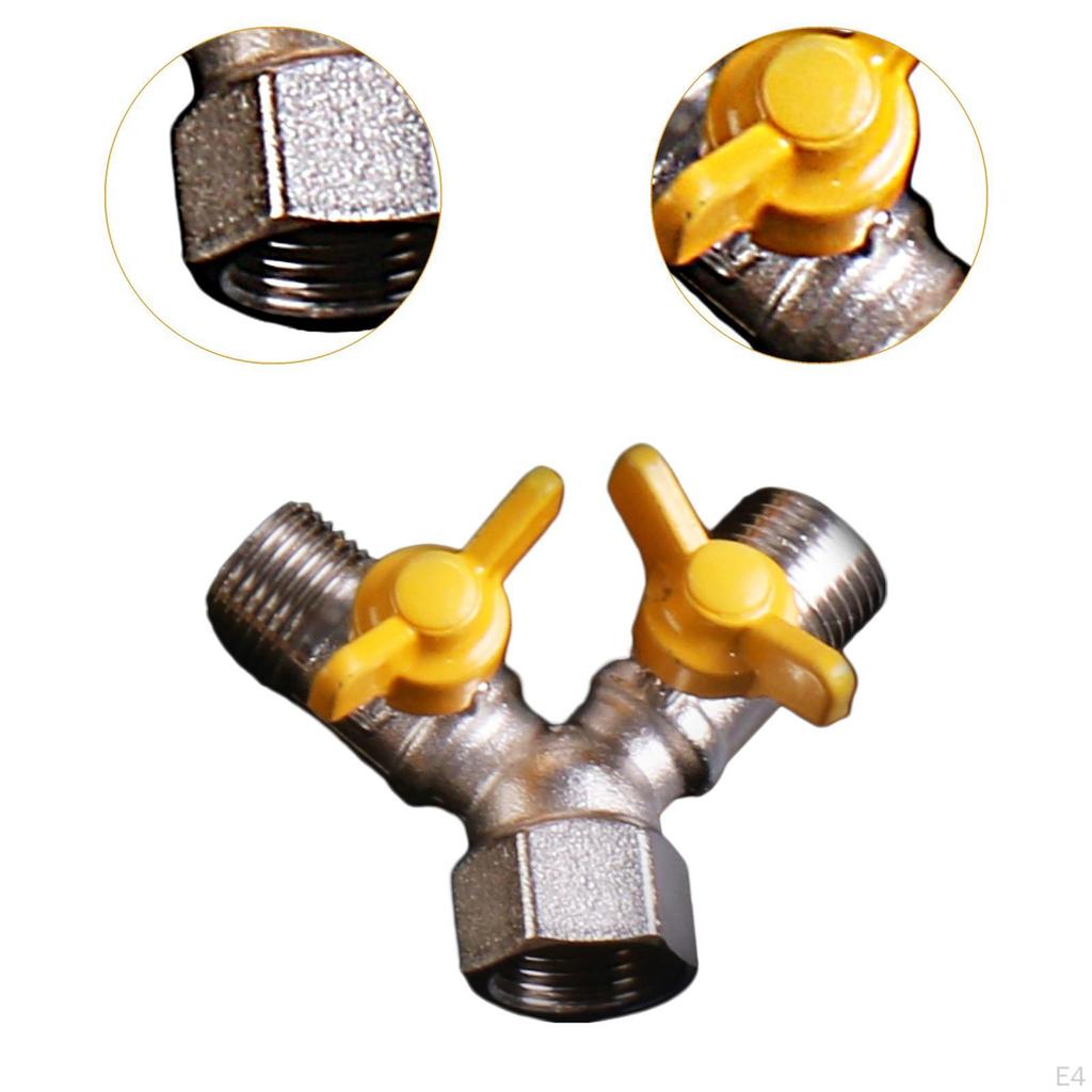 3-ходовой запорный клапан Y-образный шаровой компонент для ремонта с медными резьбами 0,79"