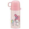Skater Children's Stainless Steel Water Bottle 2-Way Direct Drinking 420ml Cup Drinking 350ml My Melody Ushiro Shiro Sanrio Child-friendly Lightweight