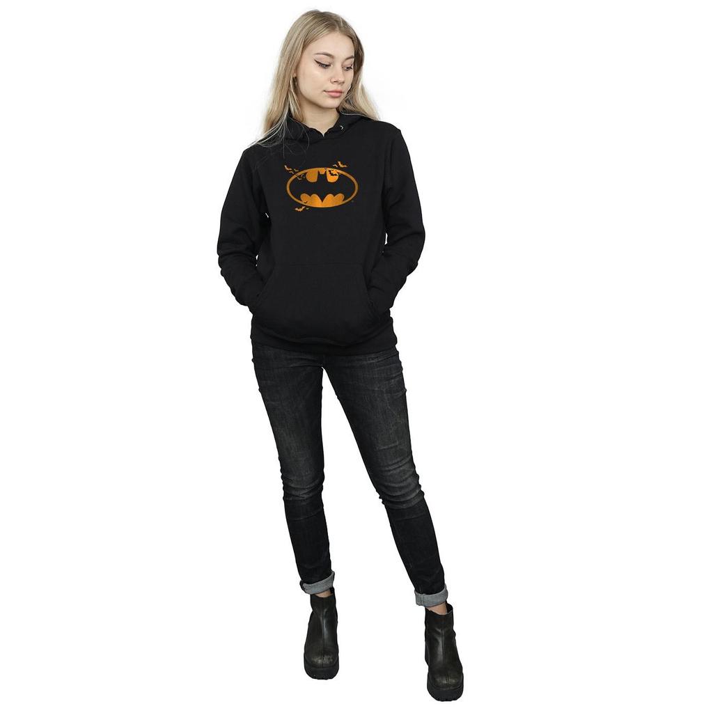 DC Comics Женская/Девичья Худи с Логотипом Бэтмена на Хэллоуин