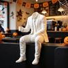 3D Printed Magician Statue Home Decoration Sitting Man Figurine  Bookshelf Decor