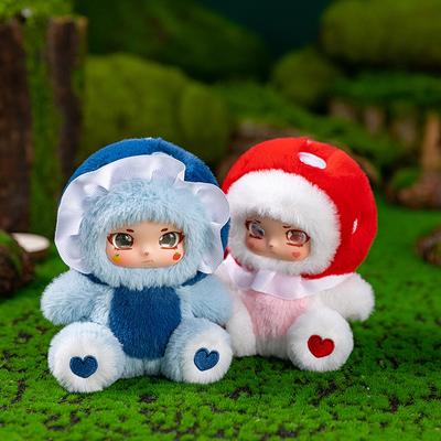 Девочка-гриб Виниловая плюшевая игрушка Милая фея-гриб Мягкая кукла Каваи Креативные подарки Подвеска для сумки
