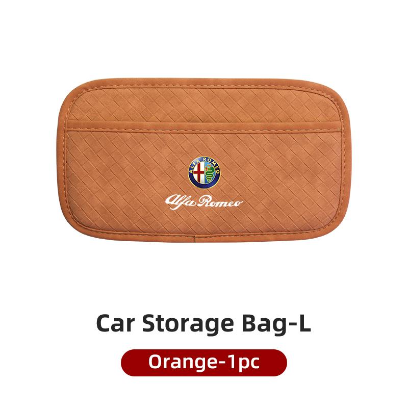qctfz6 Plaid Self-Adhesive Storage Hanging Bag For Alfa Romeo Giulietta 159 147 156 166 Mito Giulia GT Stelvio Tonale