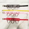 VaHppy Sex Toy Do Slave Collar Neck stainless steel + leather 43*5CM 140g 4colors Punk Fashion Cosplay SM  Sex games bondage