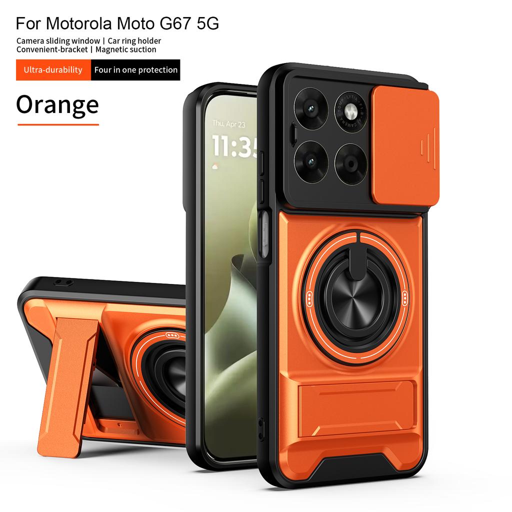 Чехол для Motorola G75 Чехол Moto G67 Чехол для телефона Moto G77 G75 Магнитный складной держатель Magsafe Защитный чехол-броня для камеры