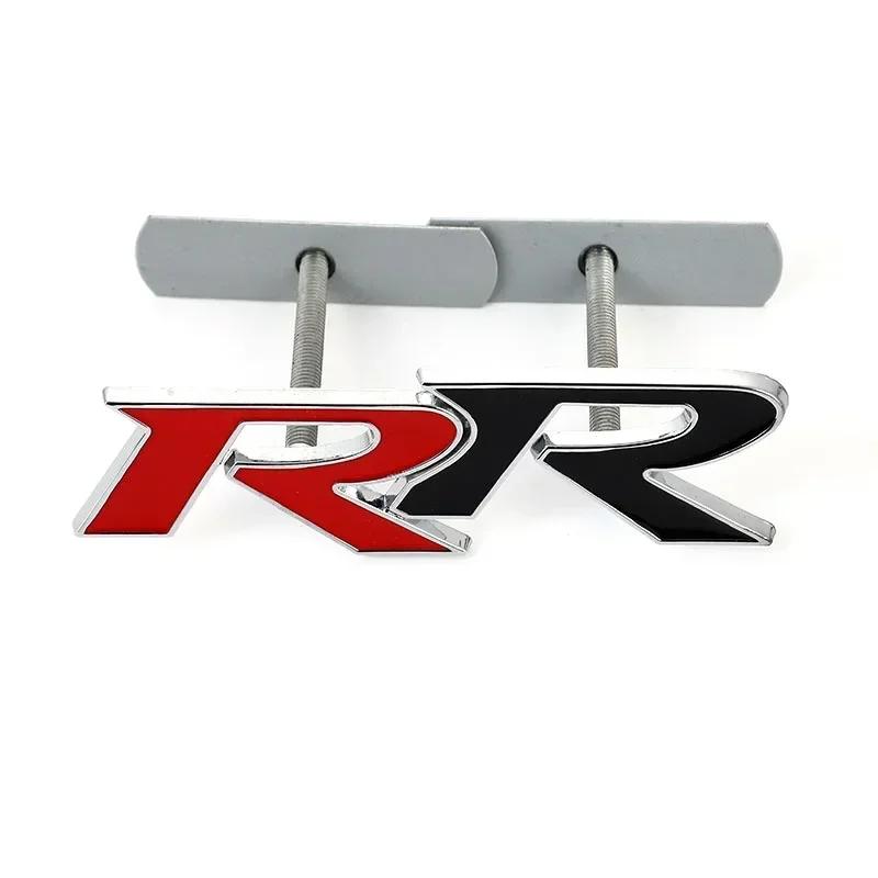 Metal Car Front Hood Grille Decal Trunk Badge RR Logo Sticker for Civic Mugen Fit Hornet City Accord Crv Hrv Accessories