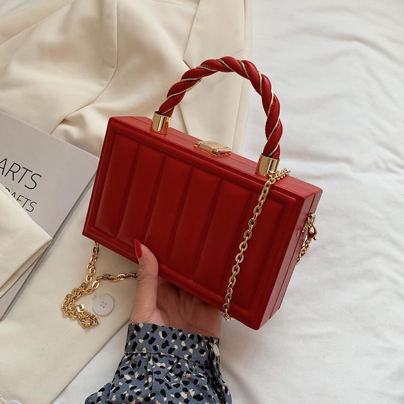 Роскошная женская маленькая сумка через плечо с цепочкой, брендовая женская белая розовая сумка и кошельки, клатч, вечерняя сумка, мини-чемодан