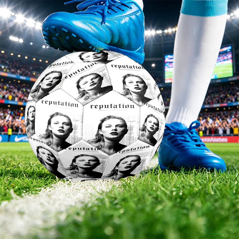 Taylor Swift Print Size 5 Soccer Ball Durable Shock?Absorbing Sports Ball For Training Match Outdoor Playing