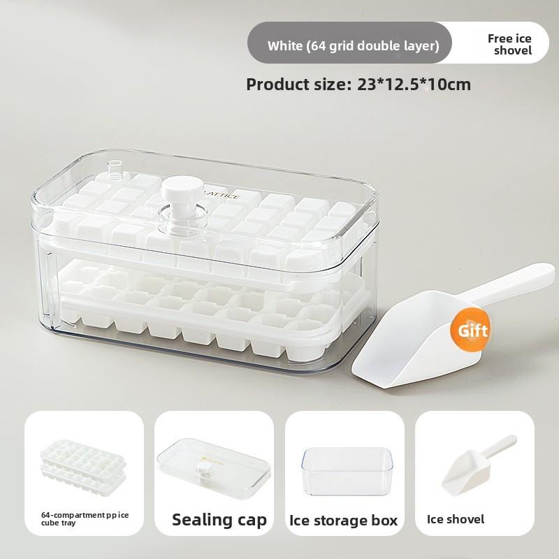 Нажмите на поднос для кубиков льда, форму для льда, льдогенератор, крышку для хранения в бытовом холодильнике, самодельный ледник