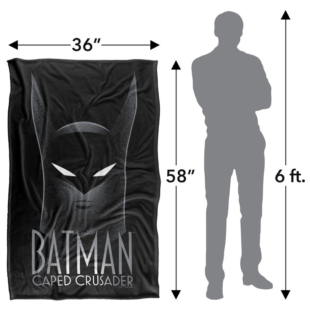 Batman: Caped Crusader Headshot Soft Touch Blanket