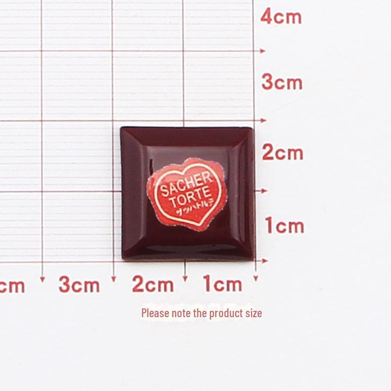 Аксессуары из квадратной шоколадной смолы: Крем-клей, чехол для мобильного телефона, резинка для волос, шпилька, наклейки на стаканы с водой, канцелярские принадлежности для самостоятельного изготовления.