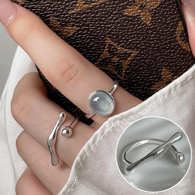 Винтажное посеребренное кольцо из серебра 925 пробы с жемчугом, открытое, для женщин