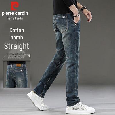Мужские джинсы прямого кроя стрейч в стиле business casual