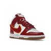 Nike Dunk High Chenille Swoosh - Gym Red Мужские кроссовки Белый Желто-охристый Резина Средне-коричневый DR8805-101