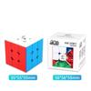 Little Magic M Магнитная 3x3 скоростная головоломка, световой волшебный кубик, наклейки, белые, черные наклейки без наклеек, детские игрушки для детей