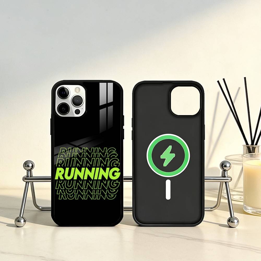 I Love Running Phone Case For iPhone17,16,15,14,13,12,11 Plus,Pro Max Magnetic For Magsafe Wireless Charging
