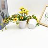 Green Faux Sunflower Plant Round Pot Patio Wedding And Photography Settings Prop