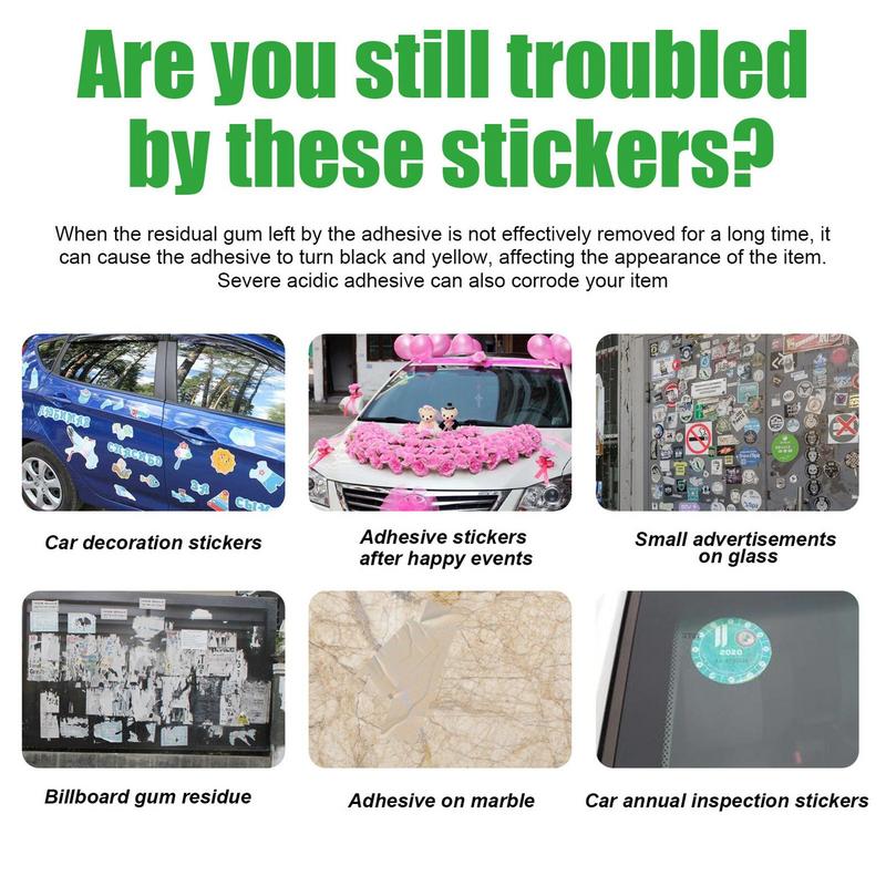 Cars Sticker Adhesive Remover Tool 100ml Glass Glue Removal Car Detailing Adhesive Tape Remover Car Wash Supplies